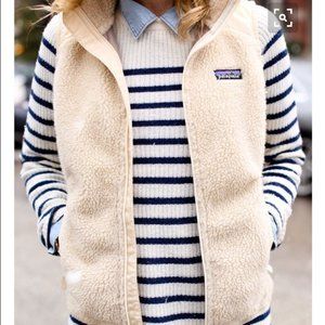 Patagonia Retro X Cream Ivory Deep Pile Vest